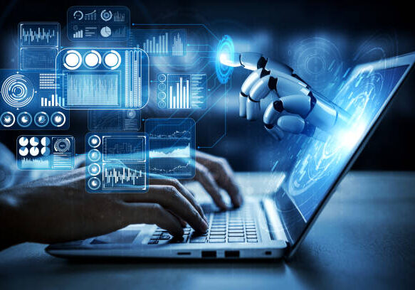 istockphoto-1202870693-612x612 Artificial intelligence AI research of robot and cyborg development for future of people living. Digital data mining and machine learning technology design for computer brain communication.